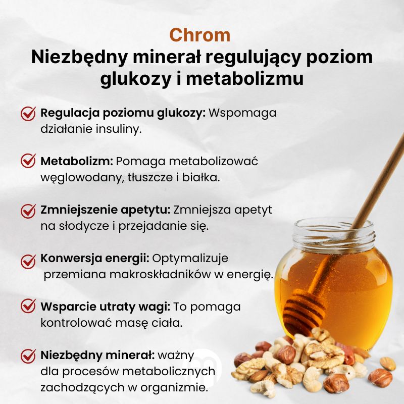 (Polština) Chrom - Esenciální minerál pro regulaci glukózy a metabolismu